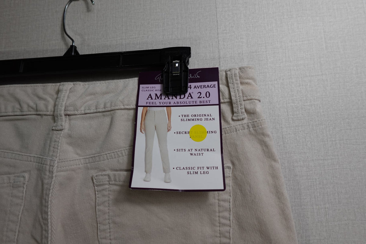 Gloria Vanderbilt, New Jeans straight, 14 , Cotton