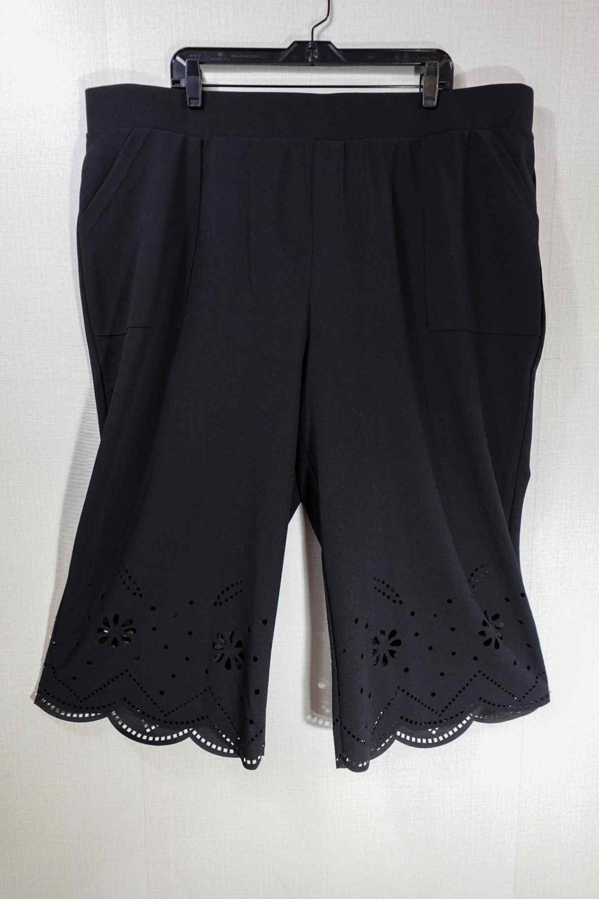 Nina Leonard, Cropped Pants, 3X, polyester, spandex