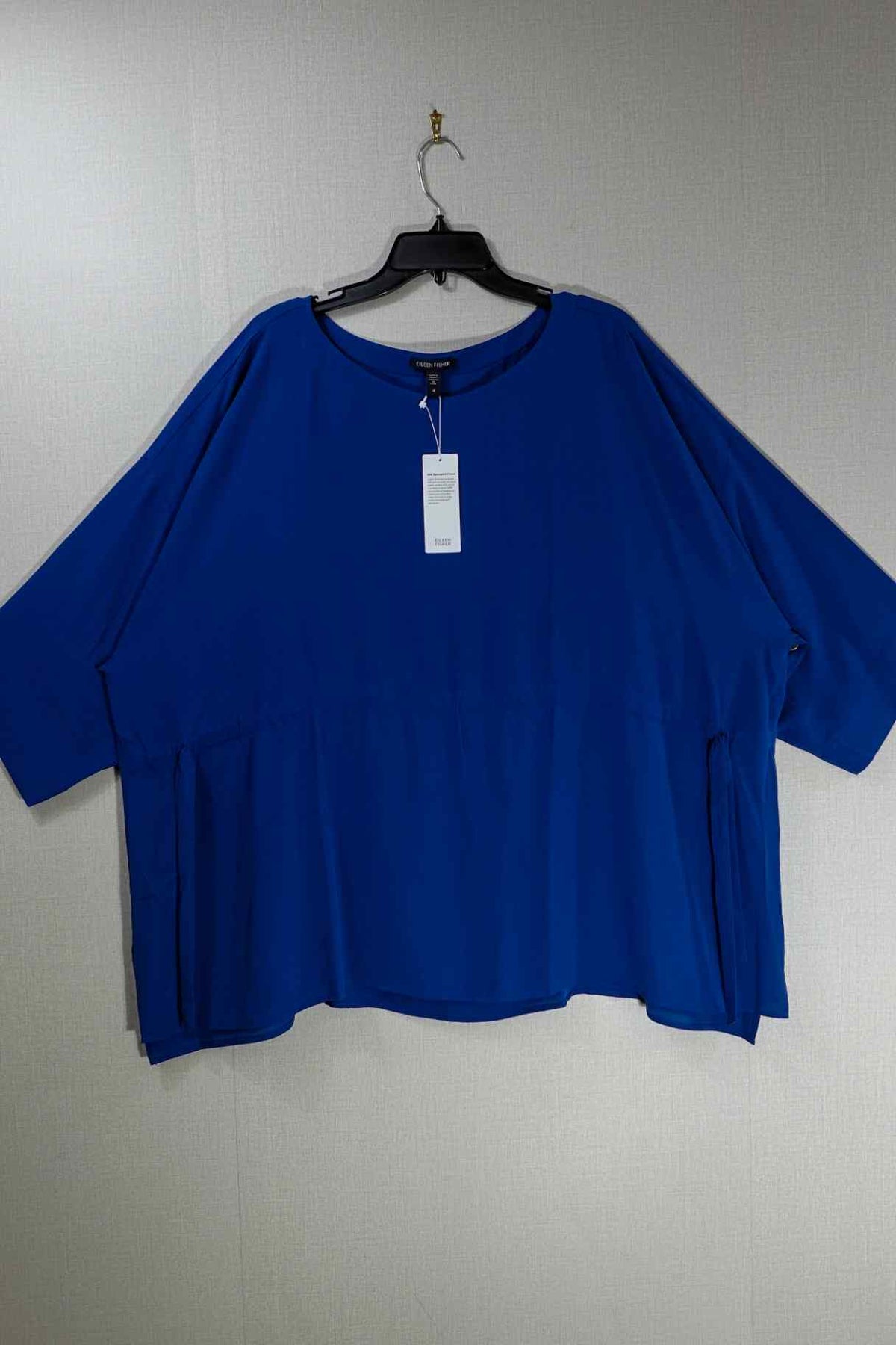 Eileen Fisher, New 3/4 Sleeve Top, 3X, silk
